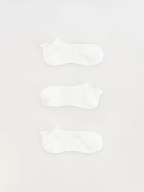  Reserved - Krótkie Skarpetki 3 Pack - Biały 