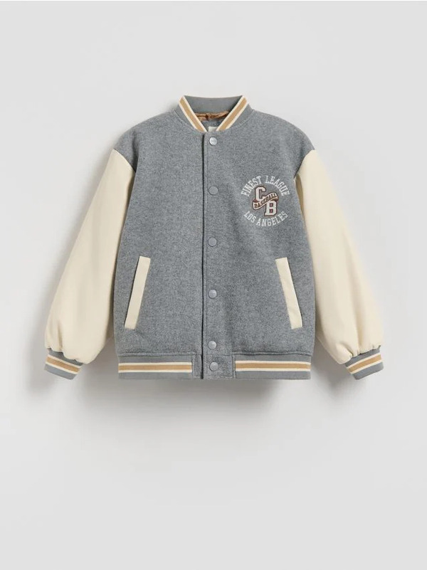  Reserved - Kurtka Bomber - Ciemnoszary 