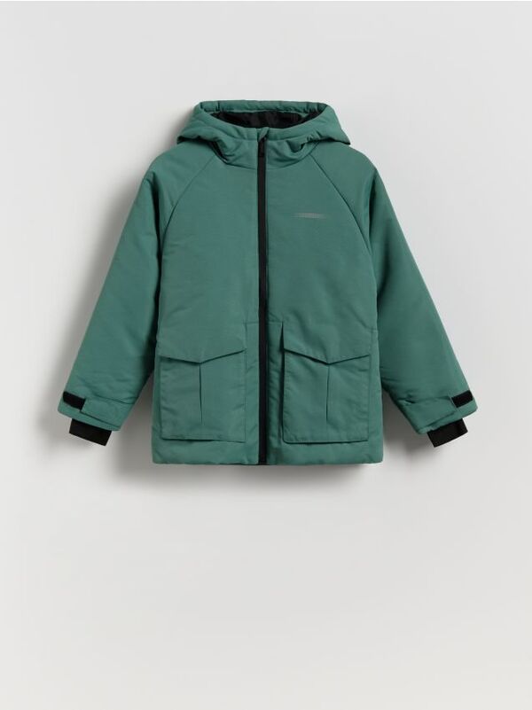  Reserved - Ocieplana Kurtka Parka - Zielony 