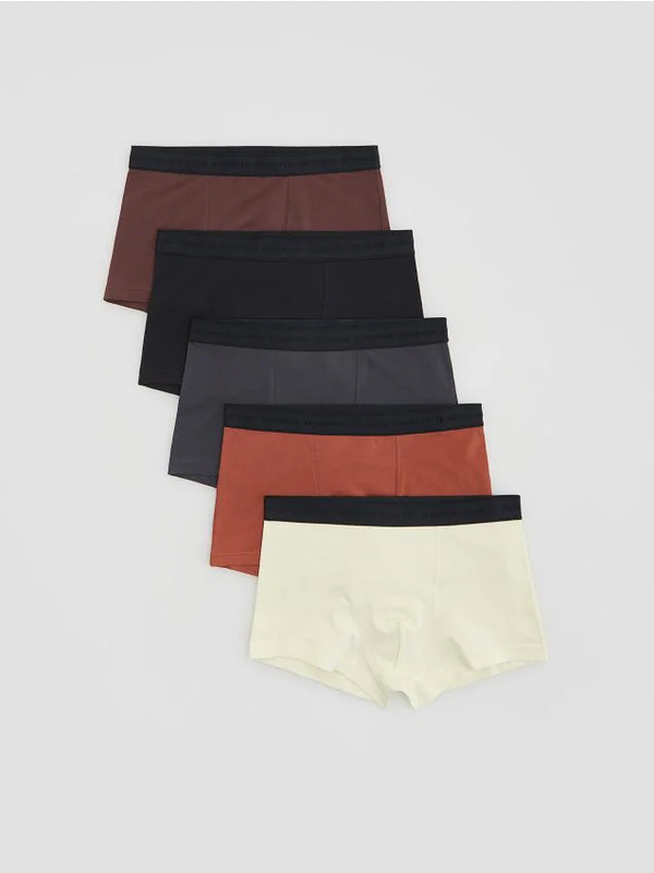  Reserved - 5 Pack Bokserek Classic - Bordowy 