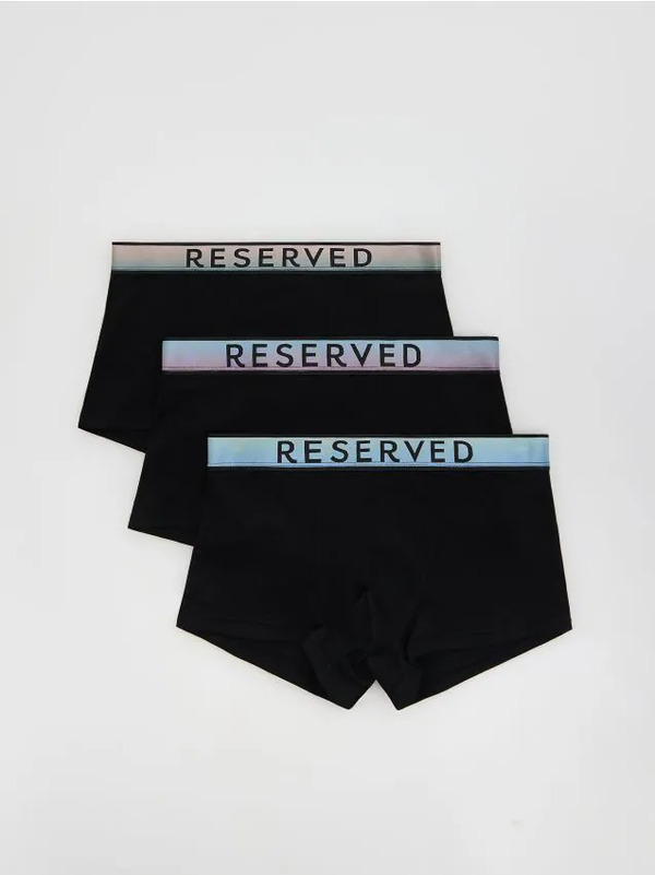  Reserved - 3 Pack Bokserek Classic - Czarny 