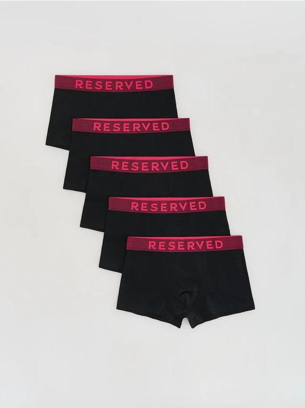  Reserved - 5 Pack Bokserek Classic - Czarny 