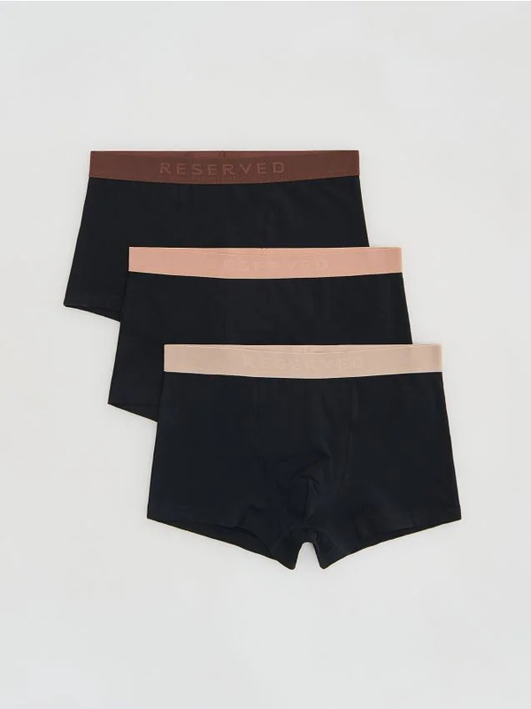  Reserved - 3 Pack Bokserek Classic - Czarny 