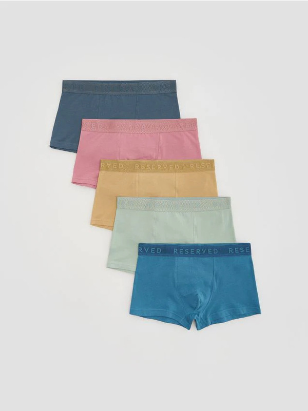  Reserved - 5 Pack Bokserek Classic - Granatowy 