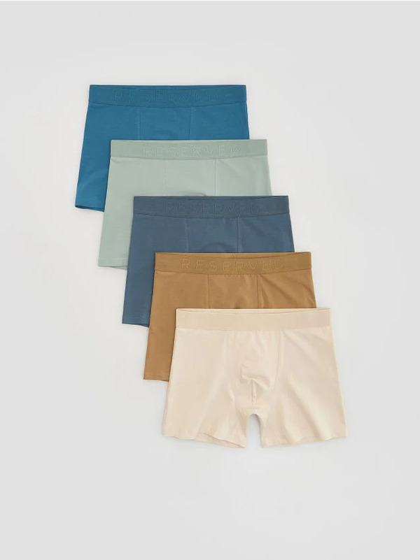  Reserved - 5 Pack Bokserek Long - Beżowy 