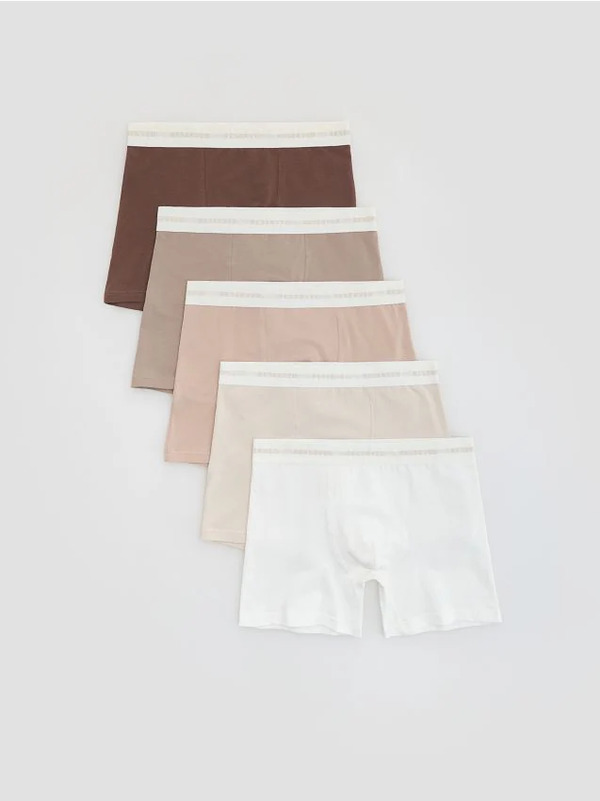  Reserved - 5 Pack Bokserek Long - Brązowy 