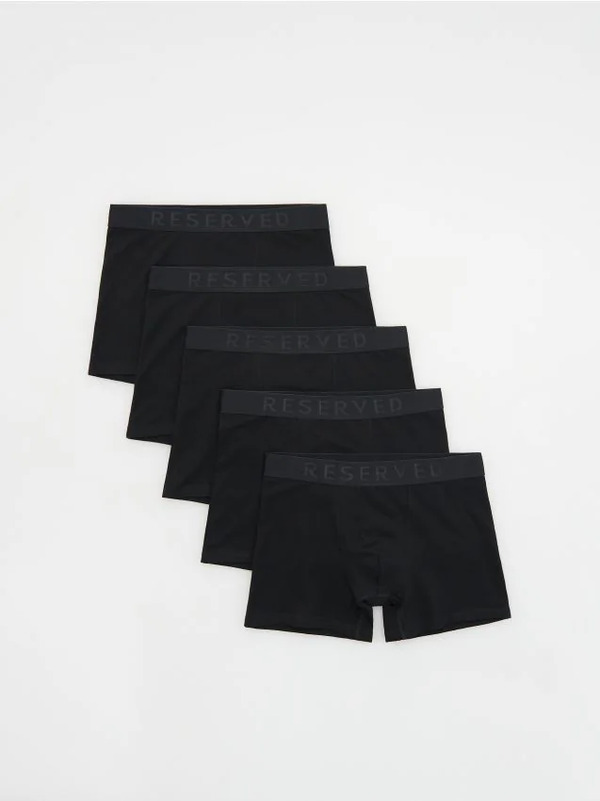  Reserved - 5 Pack Bokserek Long - Czarny 