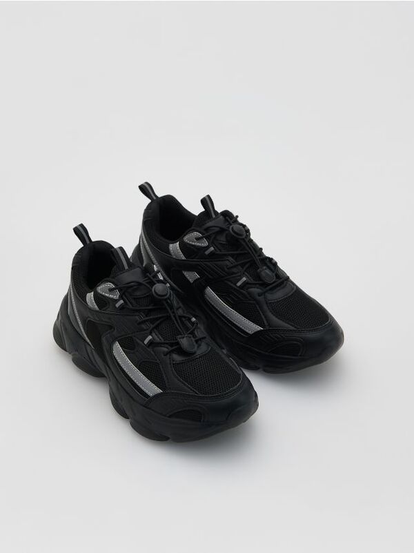  Reserved - Sneakersy Reflective - Czarny 