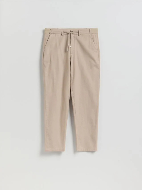  Reserved - Spodnie Chino Regular Fit - Beżowy 