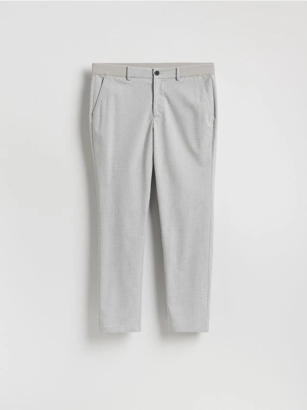  Reserved - Spodnie Chino Slim Fit - Szary 