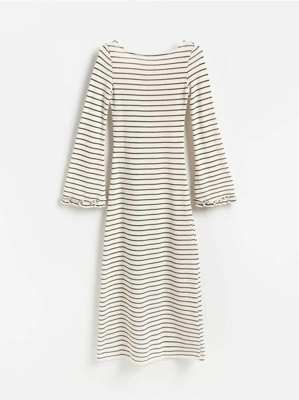  Reserved - Sukienka Maxi W Paski - Wielobarwny 