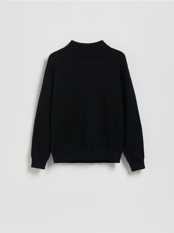  Reserved - Sweter Ze Stójką - Czarny 