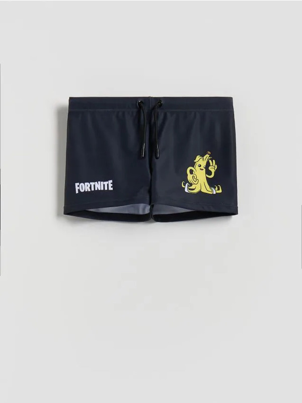  Reserved - Szorty Kąpielowe Fortnite - Czarny 