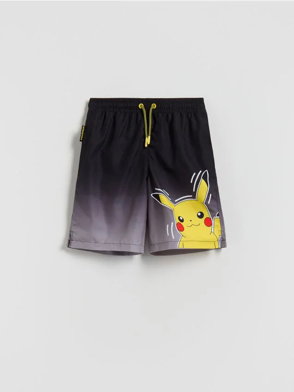  Reserved - Szorty Kąpielowe Pokémon - Czarny 