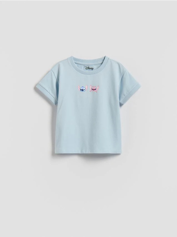  Reserved - T-shirt Lilo I Stitch - Jasnoniebieski 