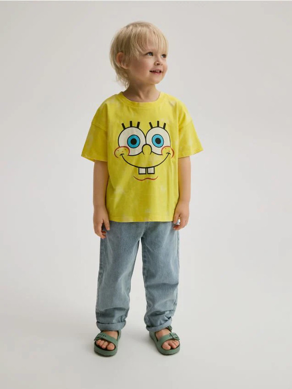  Reserved - T-shirt Spongebob - żółty 