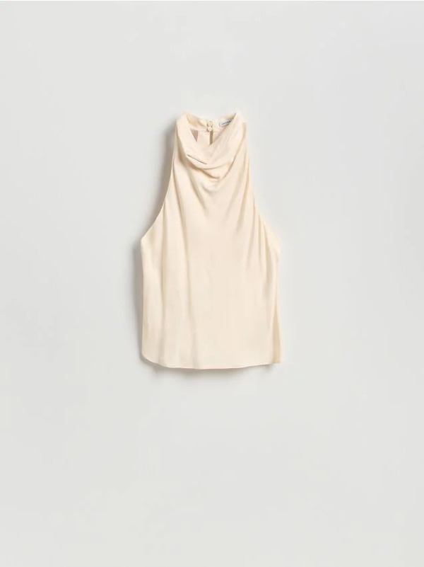  Reserved - Top Halter - Kremowy 