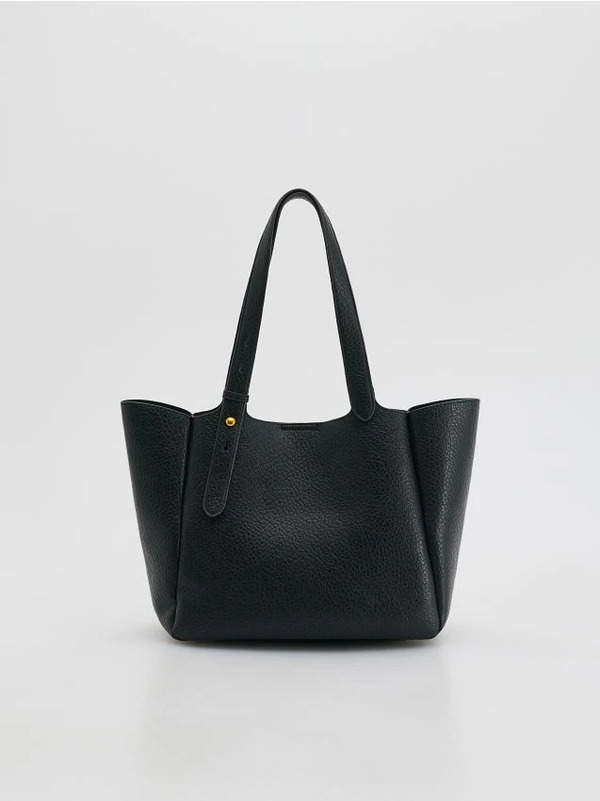  Reserved - Torebka Shopper - Czarny 