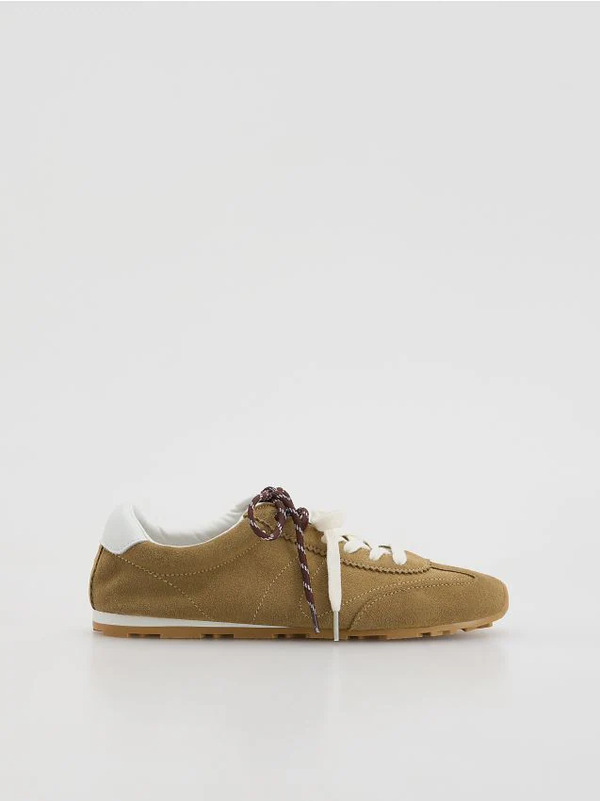  Reserved - Zamszowe Sneakersy - Beżowy 