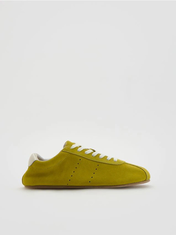  Reserved - Zamszowe Sneakersy - Zielony 