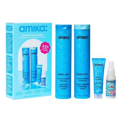 Amika Amika - Hydration Heavyweights - Zestaw Produktów Myjących I Nawilżających Włosy - Wash & Care Set Hydration Heavyweights - Dla Kobiet 