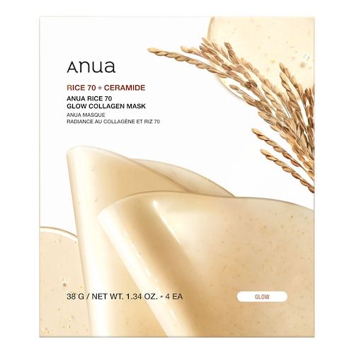  Anua Anua - Rice 70 Glow Collagen Pielęgnacja Twarzy - Hydrożelowa Pielęgnacja Twarzya Nawilżająca Z Kolagenem - Rice 70 Glow Collagen Pielęgnacja Twarzy - Dla Kobiet 