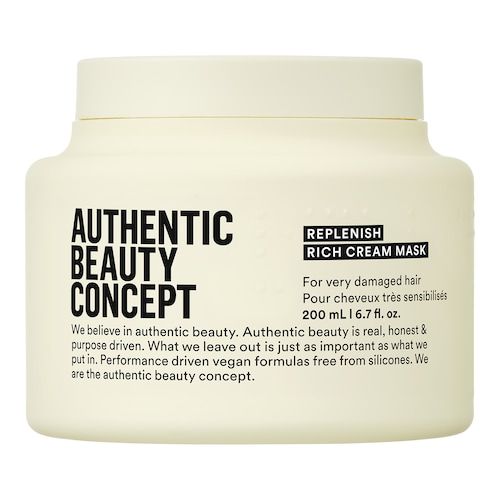  Authentic Beauty Concept Authentic Beauty Concept - Replenish Rich Cream Pielęgnacja Twarzy - Pielęgnacja Twarzya Odbudowująca Do Włosów Grubych I Kręconych - 200ml - Dla Kobiet 