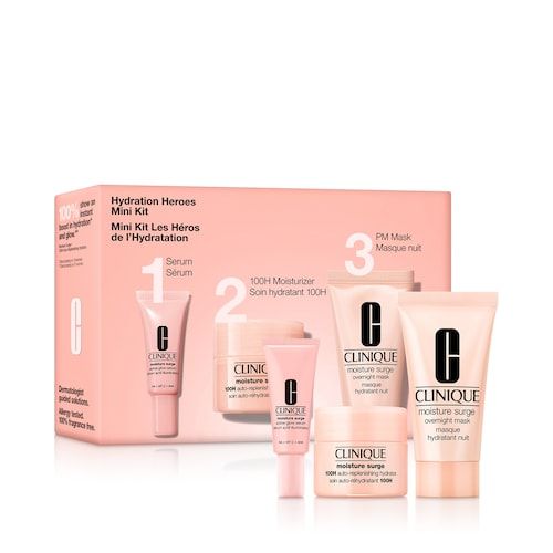  Clinique Clinique - Hydration Heroes Mini Kit - Zestaw Do Pilęgnacji Twarzy - Moisture Surge Hydration Heroes Mini Kit - Dla Kobiet 