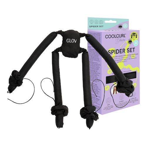  Glov Glov - Coolcurl Lokówka 4-wałkowa Do Fal I Loków Bez Użycia Ciepła, Z Pianką Memory - Glov Spa Glov Coolcurl Spider Box Black - Dla Kobiet 