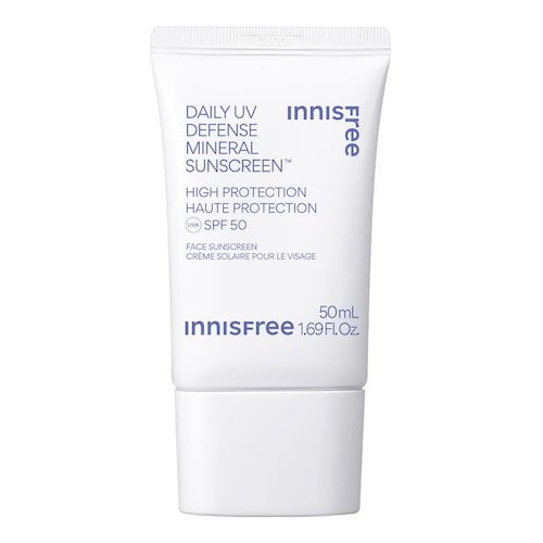  Innisfree Innisfree - Daily Uv Defense Mineral Sunscreen Spf50 - Ochrona Przeciwsłoneczna Uva / Uvb - Sunscreens Minéral Quotidien 50ml - Dla Kobiet 