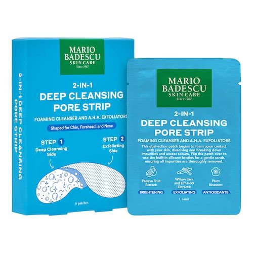  Mario Badescu Mario Badescu - 2-in-1 Deep Cleansing Pore Strip - Odblokowują Pory - Cleansing Pore Strips - Dla Kobiet 