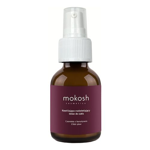  Mokosh Mokosh - Nawilżająco-rozświetlający Lotion Do Ciała - Czereśnia Z Bursztynem Efekt Glow - Cherry And Amber Lotion Do Ciała - Dla Kobiet 