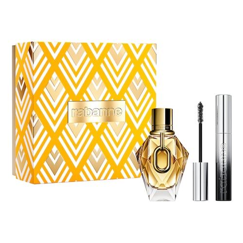  Rabanne Fragrances Rabanne Fragrances - Million Gold For Her Eau De Parfum + Mascara - Woda Perfumowa + Tusz Do Rzęs - Mgfh Edp50ml + Famous Black Masc. Vday26 - Dla Kobiet 