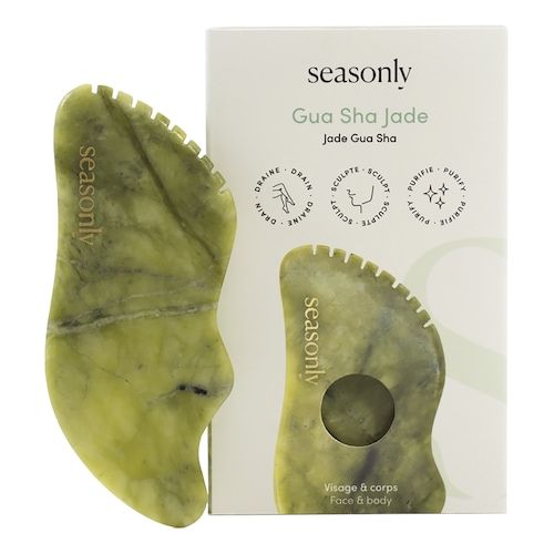  Seasonly Seasonly - Mushroom Quartz - Gua Sha Do Masażu Konturów Oczu - Tool Jade Gua Sha Massage Stone - Dla Kobiet 