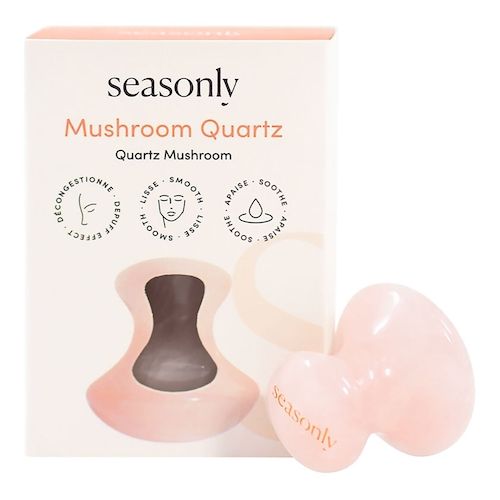  Seasonly Seasonly - Quartz Gua Sha - Kamień Do Masażu Konturów Oczu - Tool Quartz Eye Area Massage - Dla Kobiet 