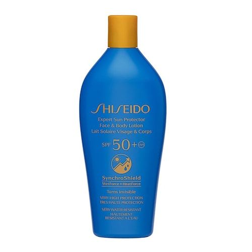  Shiseido Shiseido - Synchroshield - Mleczko Do Opalania Twarzy I Ciała Spf 50+ - Expert Sun P Lotion Spf50+ 300ml - Dla Kobiet 