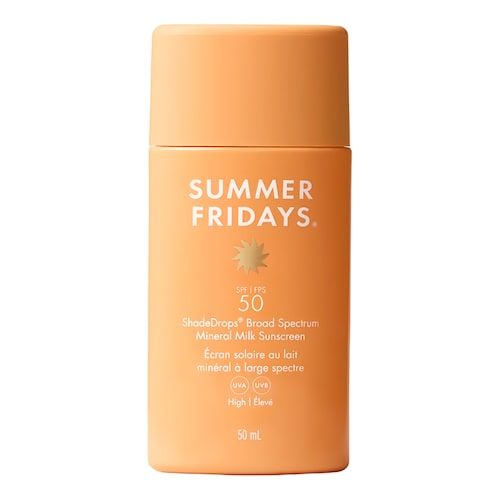  Summer Fridays Summer Fridays - Shadedrops Milk Sunscreen Spf 50 - Krem Z Filtrem 50 Do Twarzy - Shadedrops Broad Spectrum Spf50 Mineral - Dla Kobiet 