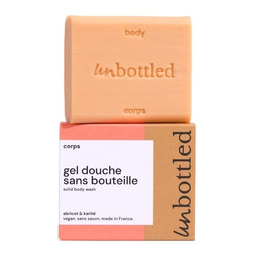 Unbottled Unbottled - Gel Douche Sans Bouteille Abricot & Karité – Kostka Myjąca Do Ciała - Shower Bar - Apricot & Shea 132g - Dla Kobiet 