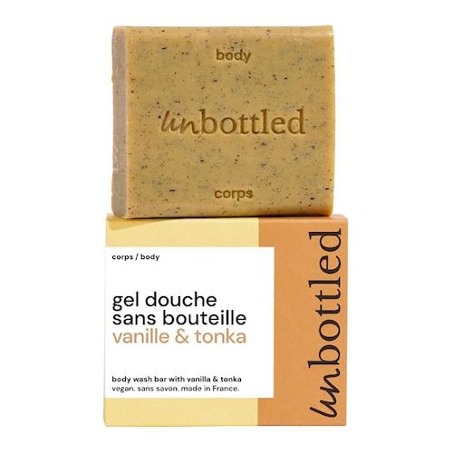  Unbottled Unbottled - Żel Pod Prysznic Bez Butelki Wanilia I Tonka - Kostka Do Mycia O Neutralnym Ph - Shower Bar - Vanilla & Tonka - Dla Kobiet 