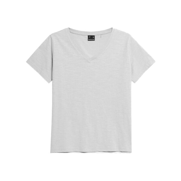  4f  T-shirty Z Krótkim Rękawem 4f  Ss23ttshf582chodnyjasnyszary  