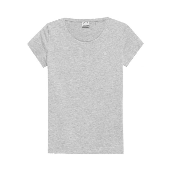  4f  T-shirty Z Krótkim Rękawem 4f  Ss23ttshf580chodnyjasnyszary  