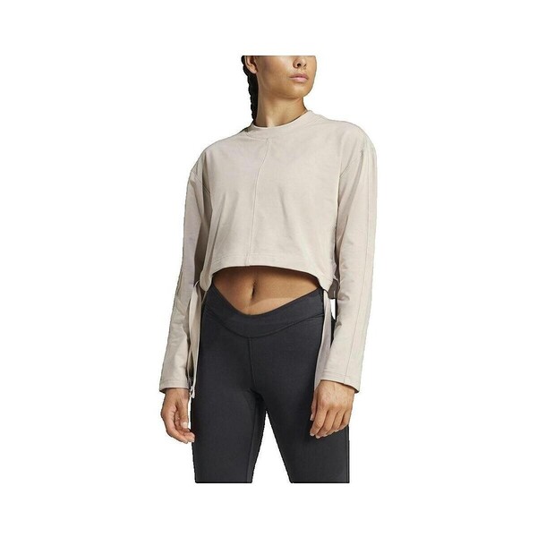 Adidas  Bluzy Adidas  Sweatshirt  Yoga Cover Up Beige  