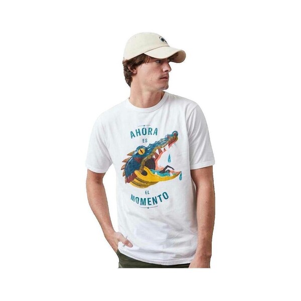  Altonadock  T-shirty Z Krótkim Rękawem Altonadock  T-shirt  Slim Fit Blanc  