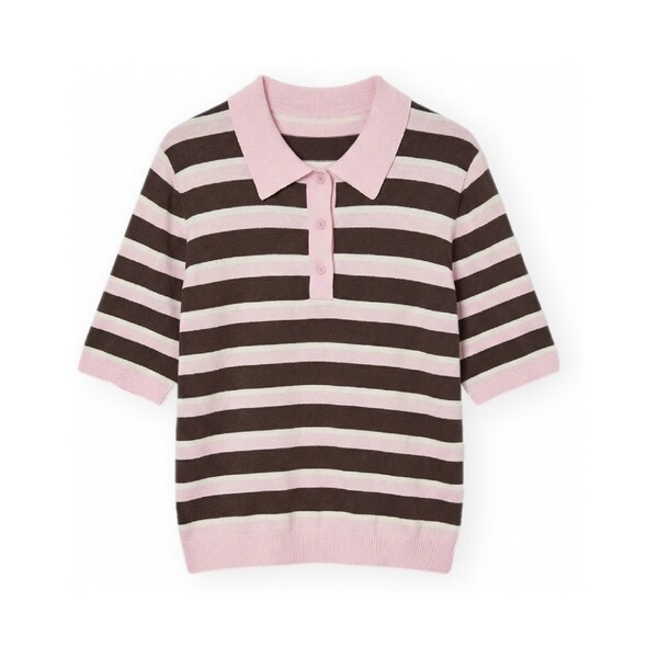  Aware  Koszulki Polo Z Krótkim Rękawem Aware  Polo Oline - Parfait Pink/sugar Swizz  