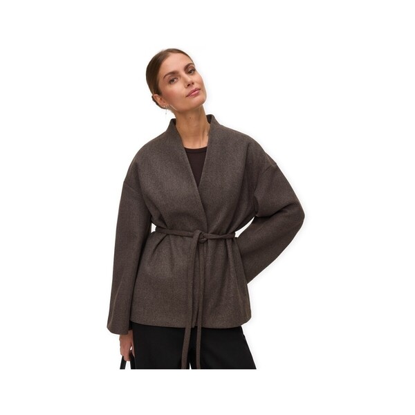  Aware  Swetry Rozpinane / Kardigany Aware  Noos Sijina Jacket - Coffee Bean  