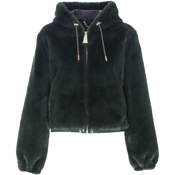  Ayfee  Kurtki Krótkie Ayfee  Bomber Fake Fur Cam25227  