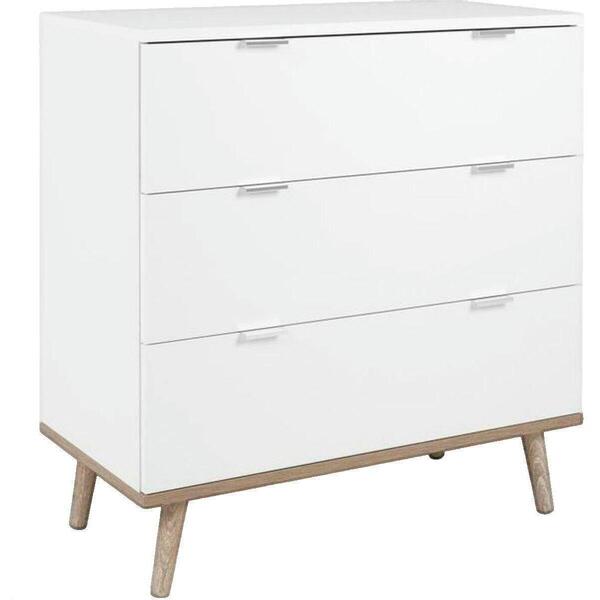  Bigbuy  Komody Bigbuy  Commode  Göteborg Blanc Et Chêne Sonoma  