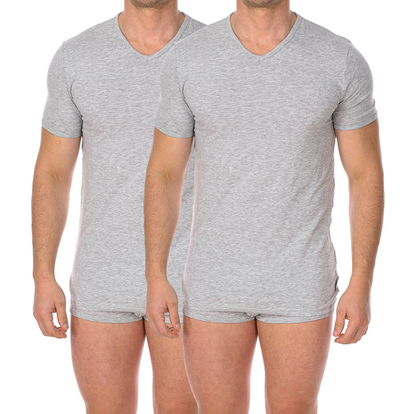  Bikkembergs  Podkoszulki Bikkembergs  Bkk1uts02bi-grey Melange  