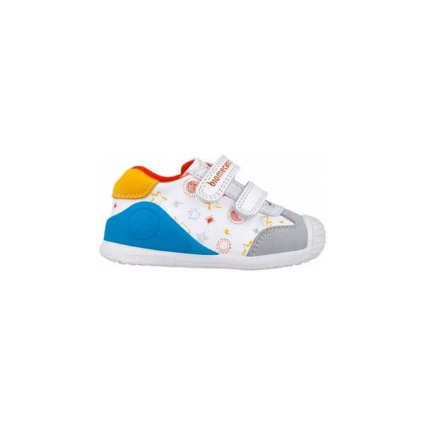  Biomecanics  Trampki Dziecko Biomecanics  Baby Sneakers 252115-c - Blanco/yema  