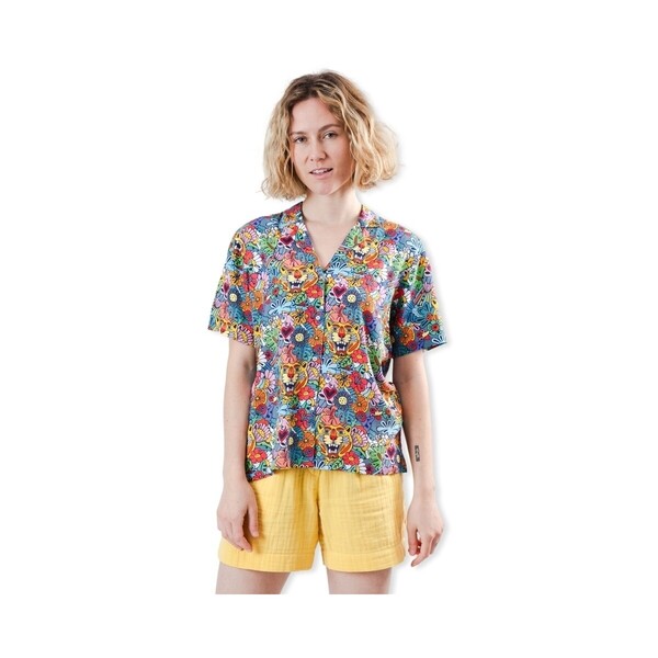  Brava Fabrics  Bluzki Brava Fabrics  Asis Percales Shirt - Tuttifrutti  